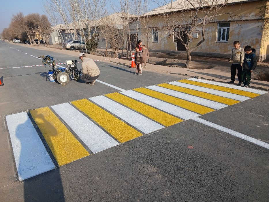 Дорожная разметка качественная и быстрая работа