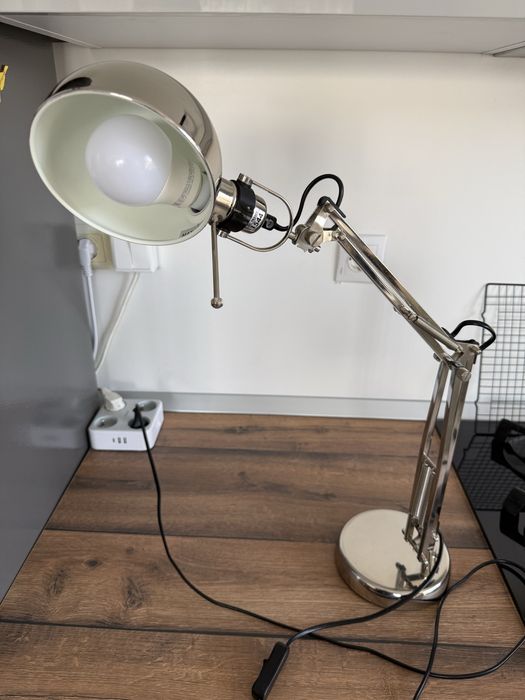 Veioza birou ikea nichelat Forsa