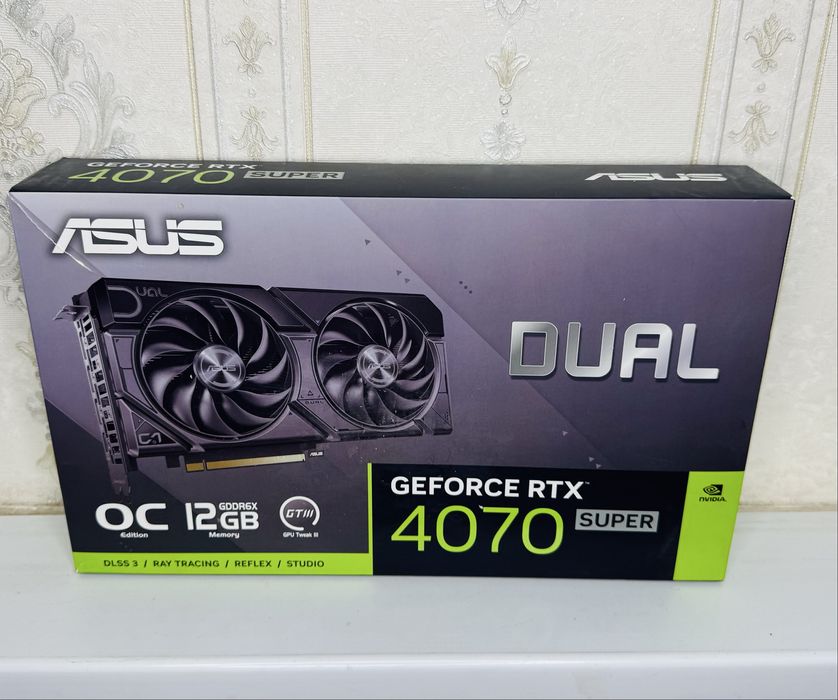 Asus GeForce RTX 4070 Super Dual OC 12 Gb, GDDR6X, 192 бит