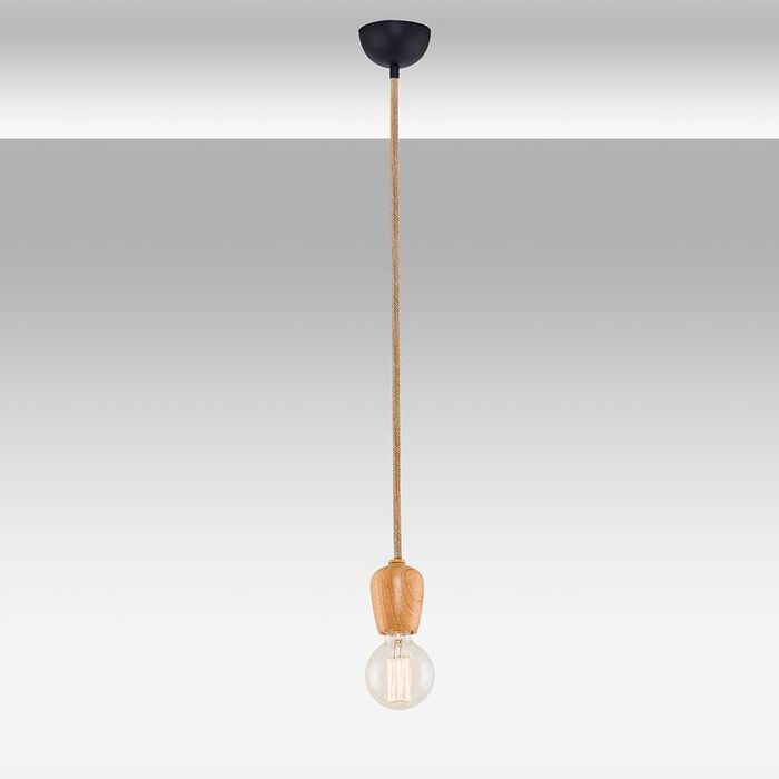 Lustra pendul Özcan 6507-1A Tekli Sarkıt metal si lemn
