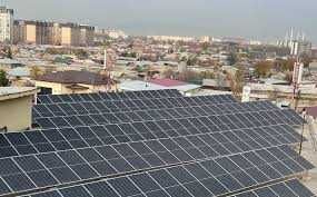 Солнечный панел с установкой