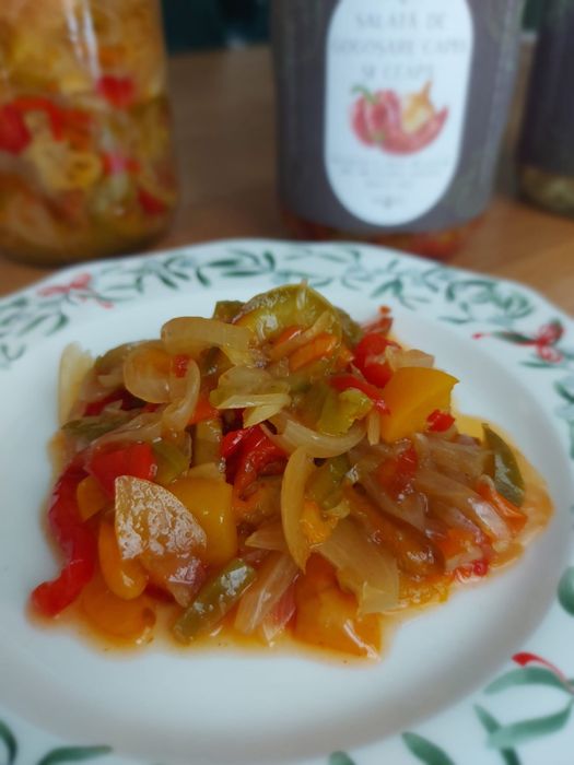 Salată de gogoșari, capia și ceapă – artizanală
