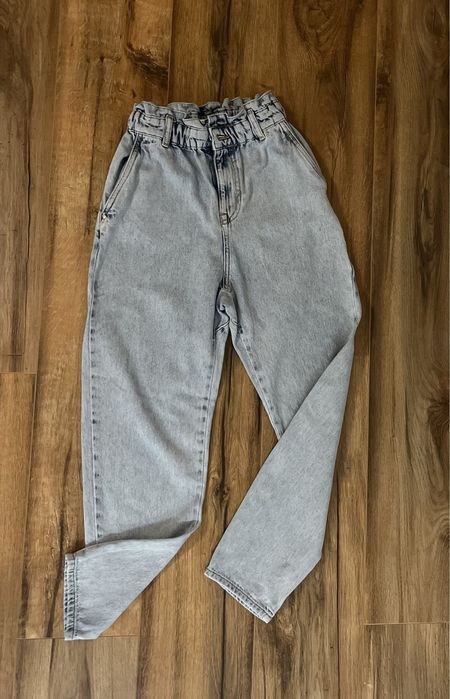 Сини дънки с ластик Zara denim