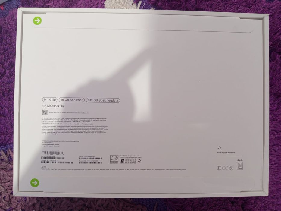 Macbook air 13 m4 512 gb