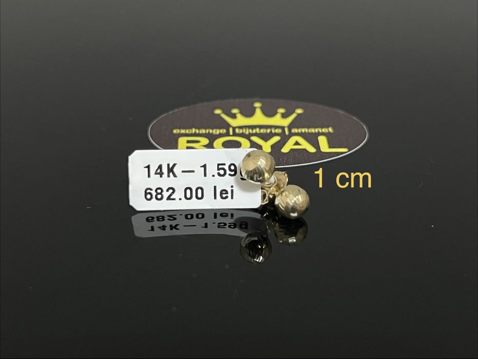 Bijuteria Royal CB : Cercei copil aur 14k 1,59 grame