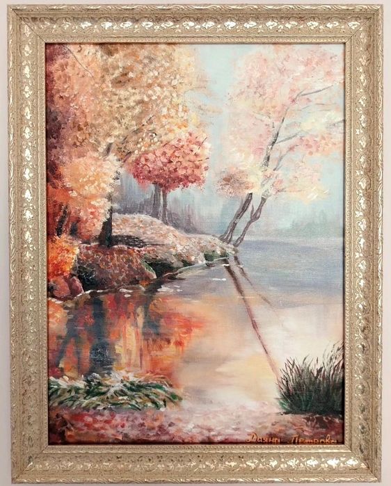 Картина пейзаж с рамка