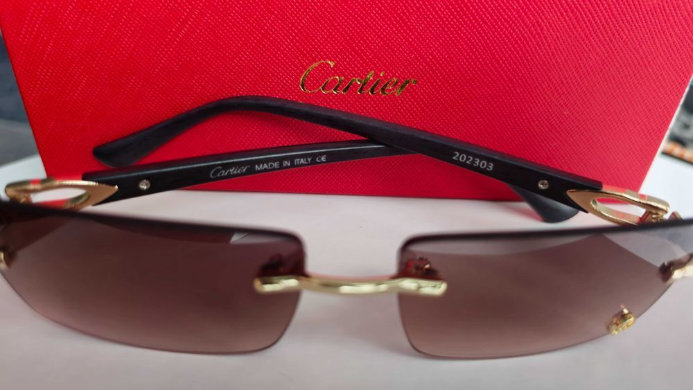 Ochelari de soare Cartier Horn Brown