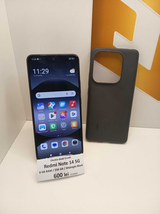 Xiaomi Redmi Note 14 5G 8GB RAM/256GB/Midnight Black/ca Nou! ID10066