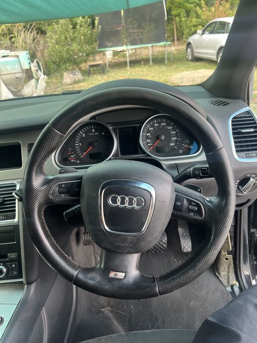 Volan 3 spite audi s line Audi a3 a4 a5 a6 q5 q7 cu comenzi si padele complet cu airbag   2006-2012