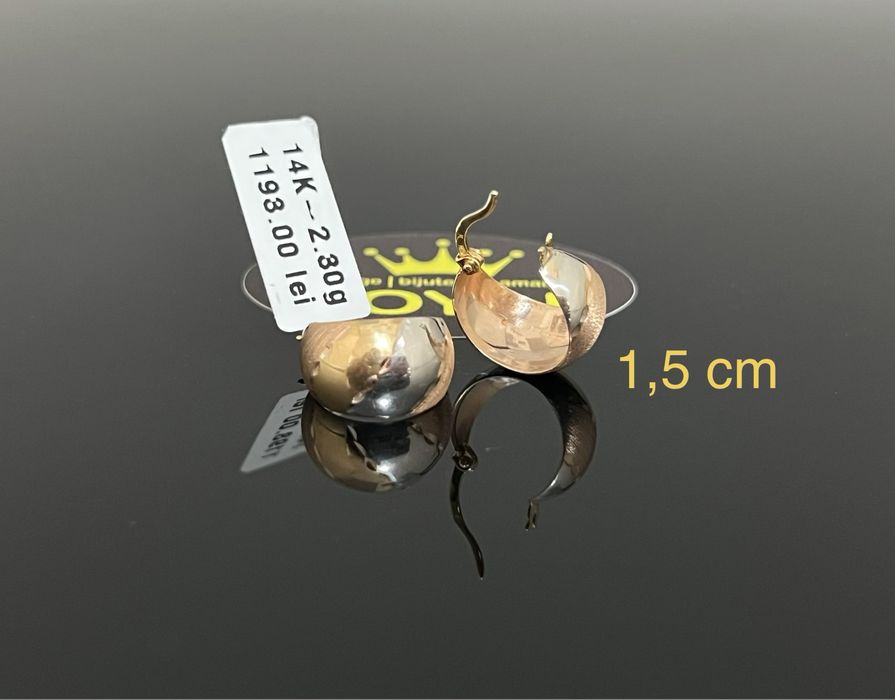 Bijuteria Royal CB : Cercei dama aur 14k 2,30 grame