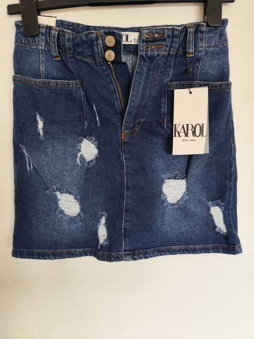 Karol fusta jeans noua