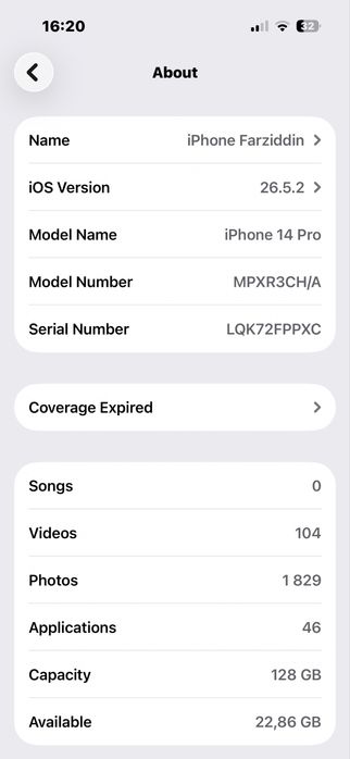 Iphon 14 pro karobkasi bn