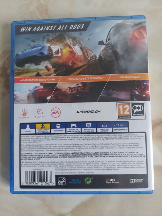 [PS4/PS5] Vând joc NFS PayBack original PlayStation 4 și 5 /poze reale