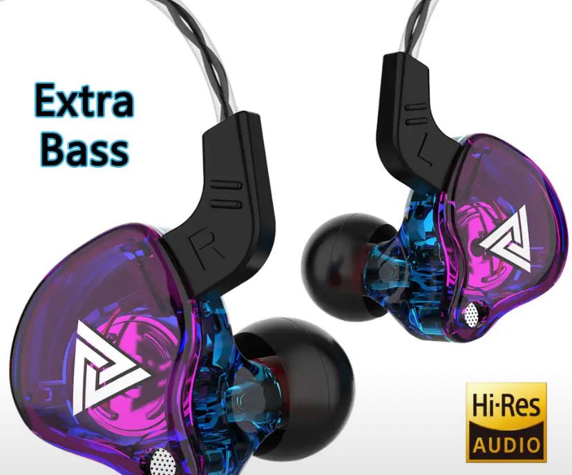 Игровые наушники от Qkz ,с хорошим бассом и звучанием