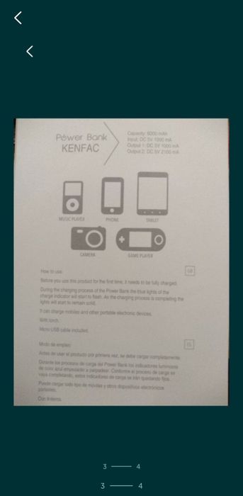 Baterie Externa PB6000BK 6000 mAh UNIVERSAL 6000 MAH