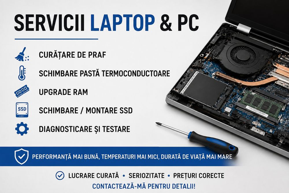 Servicii Laptop- UPGRADE
