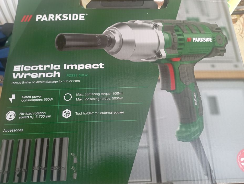 Masina de insurubat / pistol impact Parkside pentru roti alimentare