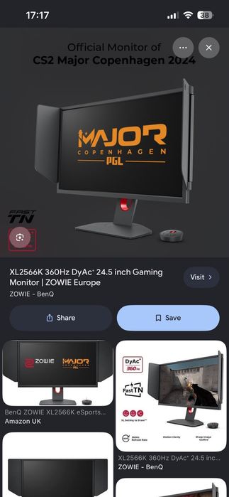 Монитор BenQ Zowie XL 2566 K