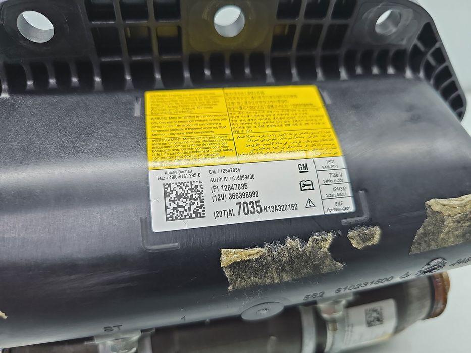 Airbag pasager Opel Astra J [Fabr 2009-2015] 12847035