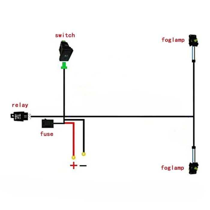Cablaj pentru proiectoare H11 cu buton ERK