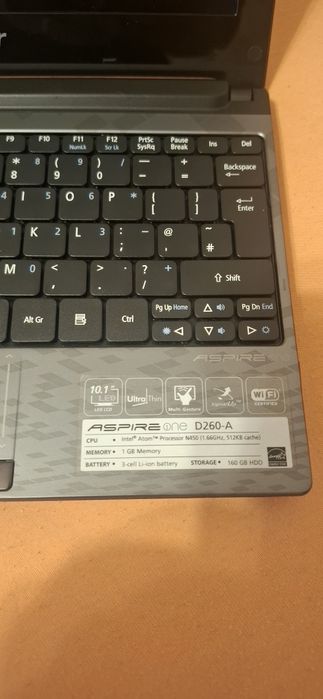 Laptop acer aspire one 10.1 inch
