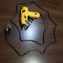 Pistol cu lipici Deli pentru kraft, 20W