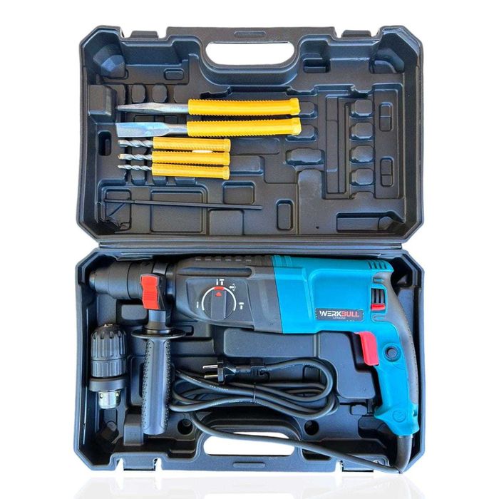 Комплект Перфоратор 1600W и Ъглошлайф 1200W 125мм Сменяем Патронник