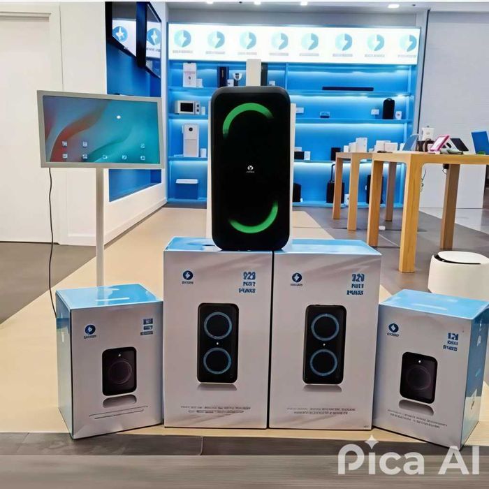 Aqua Marine 929 - 80w— мощная колонка с LED подсветкой. Есть доставка