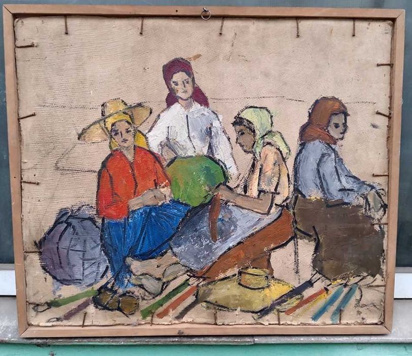 Tablou vechi - natura statica - semnata AC ( Ciucurencu)