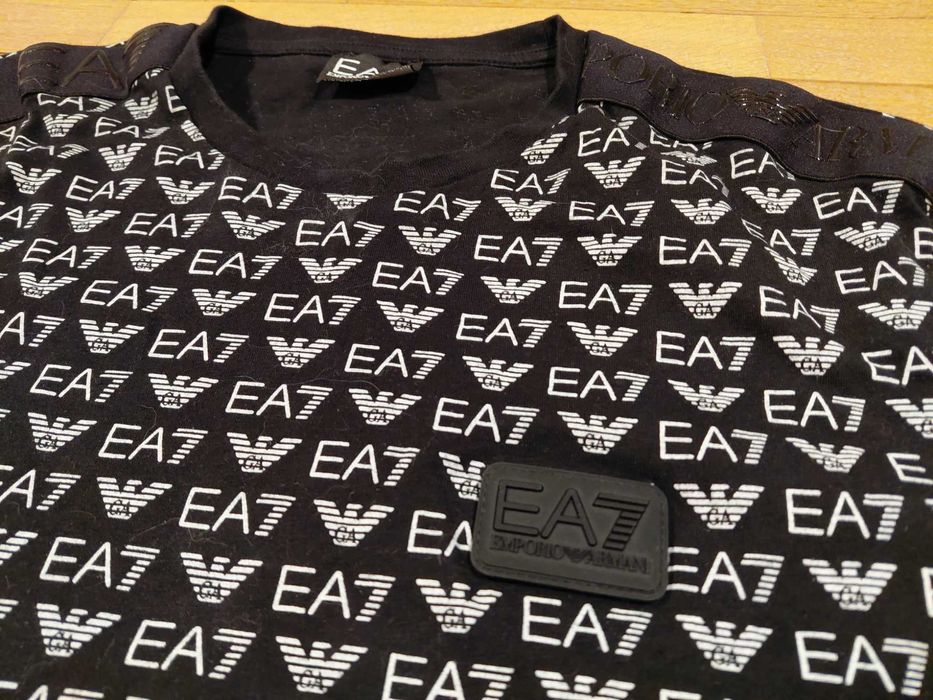 Emporio Armani EA7 мъжка тениска оригинал памучна размер L ПЕРФЕКТНА