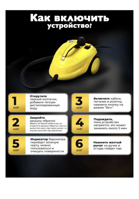 Пароочиститель новый