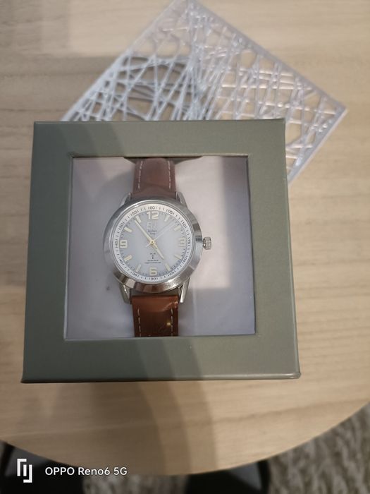 Vând ceas analog ETT dama eco tech,curea piele ELS cod 11495