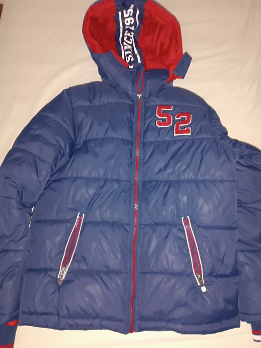 Geacă fis groasa cu vatelina la interior marca here+there mărimea 164.