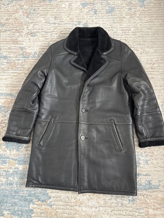 Дубленки черные мужские