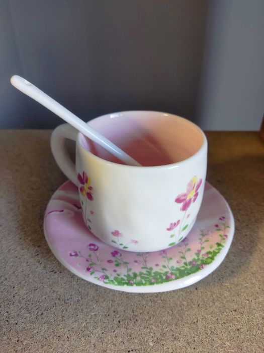 Чашка с блюдцем, новые