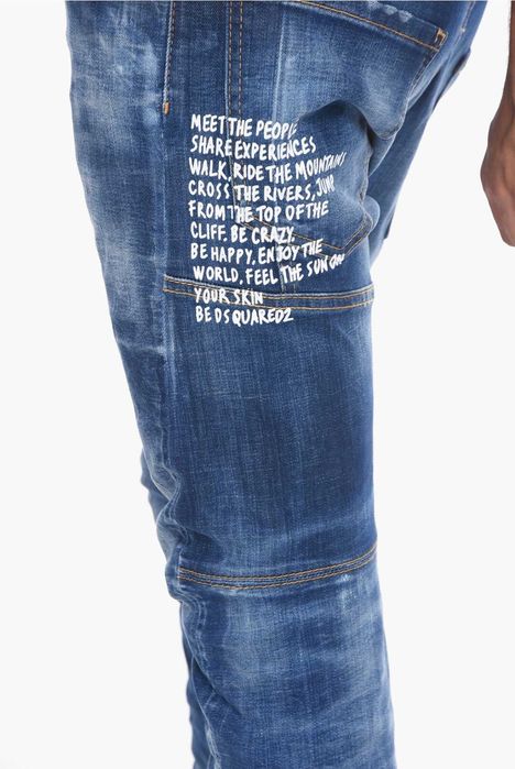 Dsquared2 blugi Tidy Biker Jean 52 italy, sau XL, retail 625 euro