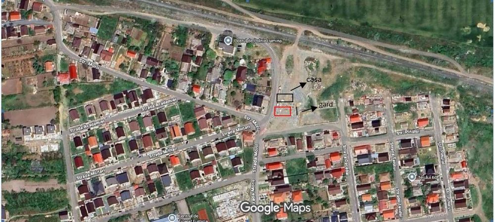 Teren de vânzare Lumina 343mp (autorizație construire, utilități aproape)
