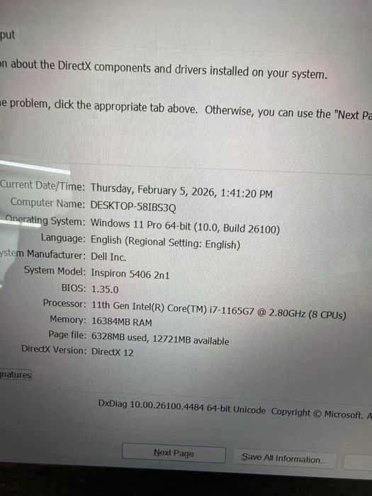 Laptop 2in1 Dell Inspiron i7 16GB SSD 512GB MX330 Touch 14 FHD