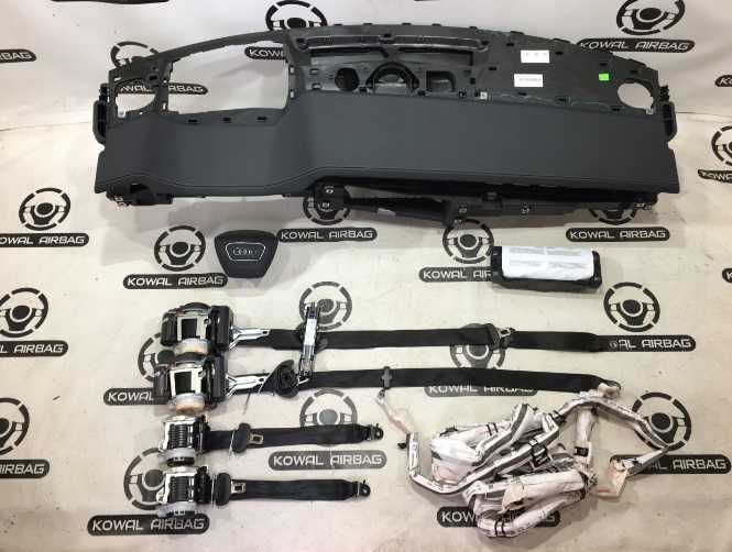 Audi A6 C8 kit airbag - plansa bord cusatura piele HUD - set centuri