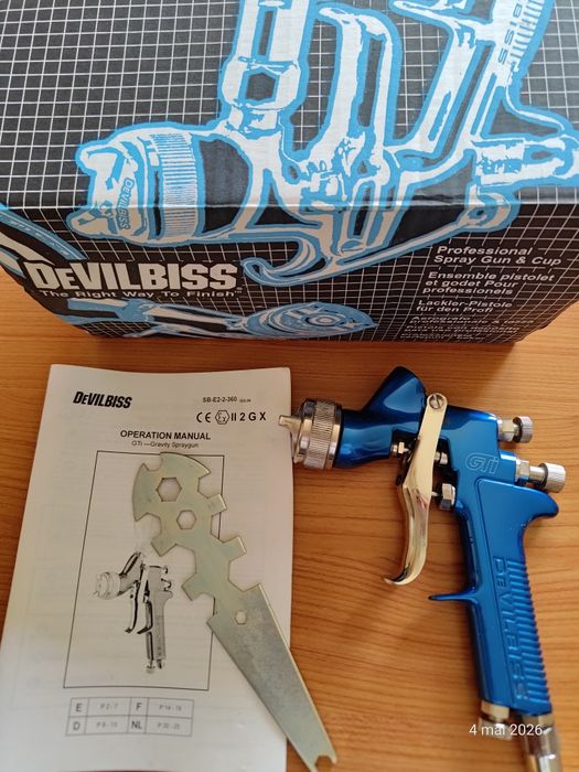 Vând pistol vopsit Devilbiss GTI ,IWATA,OPTIMAI PRO BASEMONZA