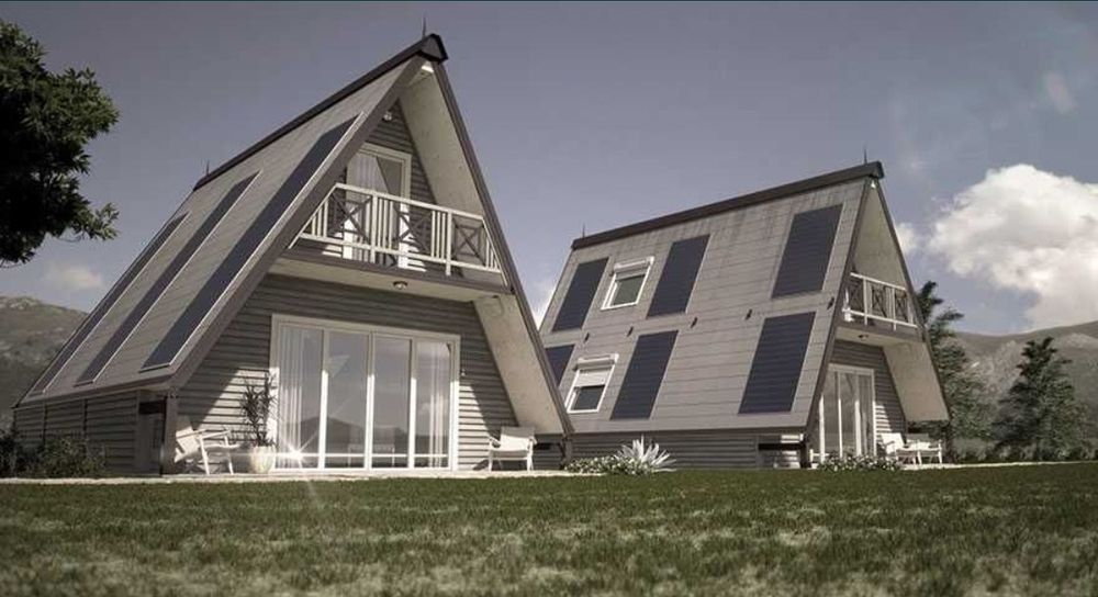 Vand cabana modulare A-frame 6×9