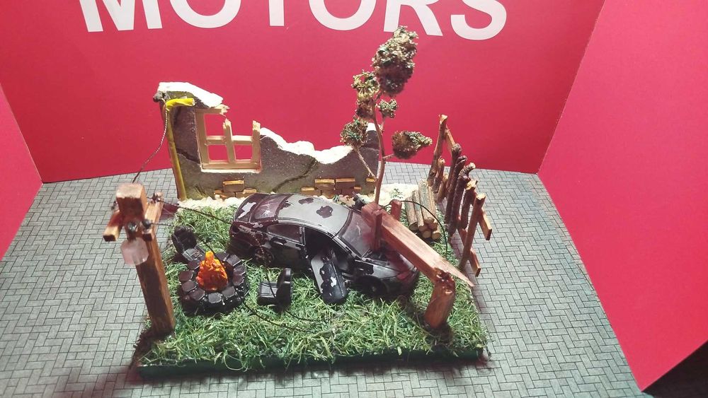 Диорама посвящена войне