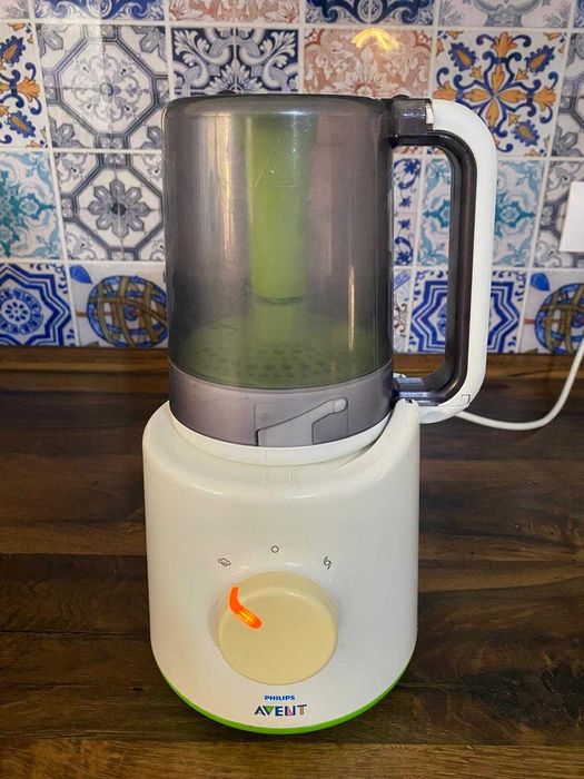 Aparat de gatit cu abur si blender 2in1 Philips Avent SCF870/20 si recipiente de hrana