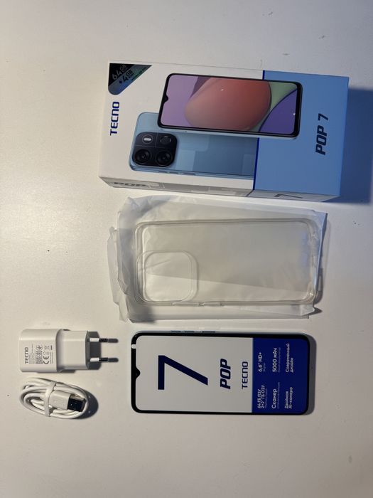 Продам Смартфон TECNO POP 7 2 ГБ/64 ГБ голубой