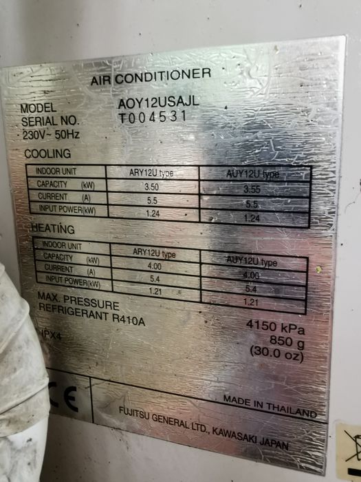 Vand clima unitate interna LG/clima Fujitsu Japan tavan 12000btu