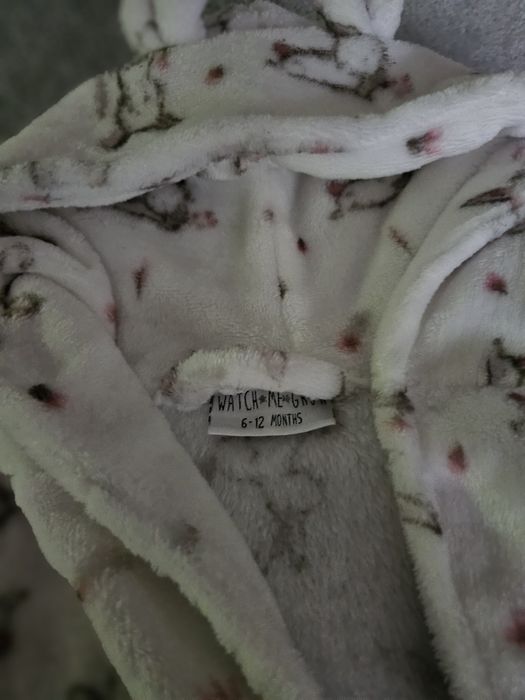 Халат за момиче 6-12 месеца Watch me grow