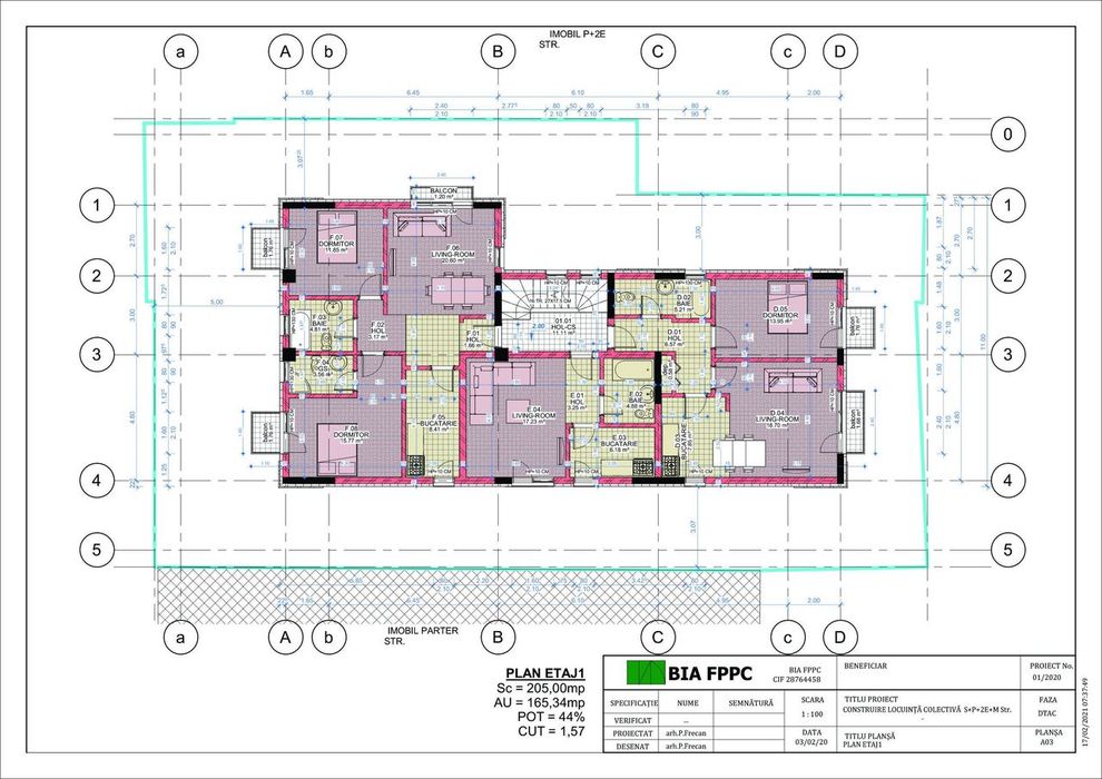 Teren cu autorizatie de construire P+2+M - zona Colentina