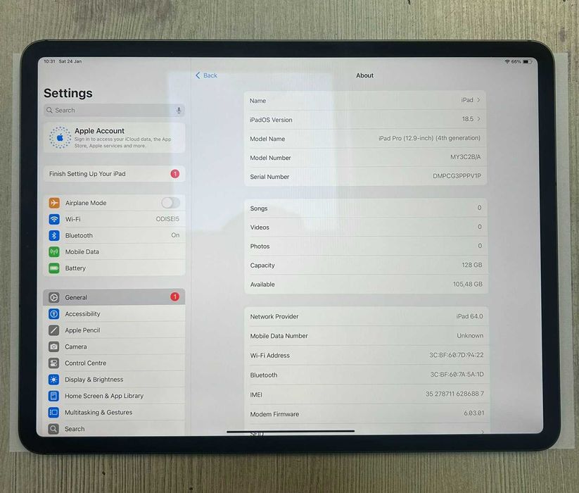 Таблет Apple iPad Pro 12.9 4th Gen A2232 128GB
