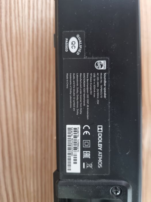 Soundbar Philips TAPB603/10 3.1 – 320W – Dolby Atmos – Subwoofer Wireless
