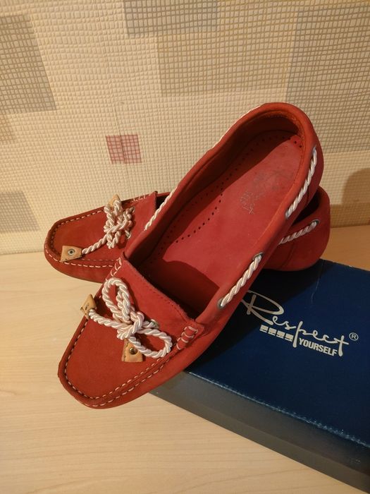 Мокасины из натуральной замши